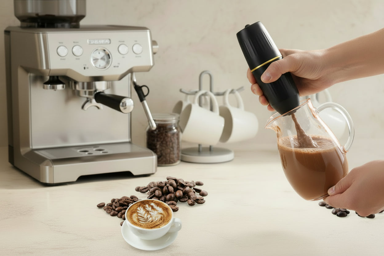 Premium Handheld Electric Milk Frother
