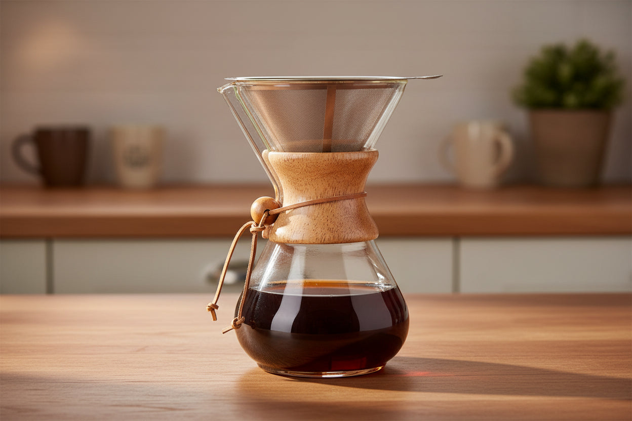 Artisan Pour-Over Coffee Dripper with Stainless Steel Filter