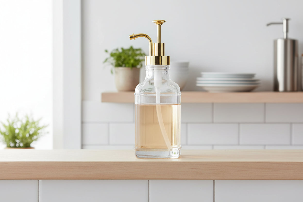 Barista Style Glass Syrup Dispenser – Coffee Syrup Pour Bottle